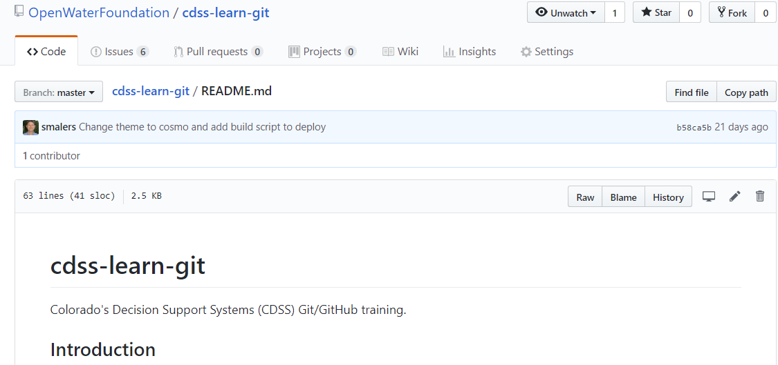 7b - GitHub Tools - CDSS Learn / Git