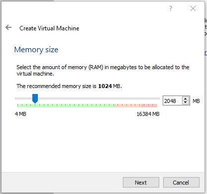 Memory size