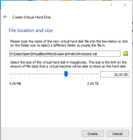 File location and size